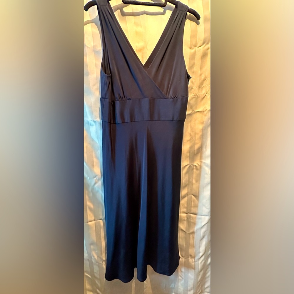 Gorgeous J Crew Navy Silk Dress